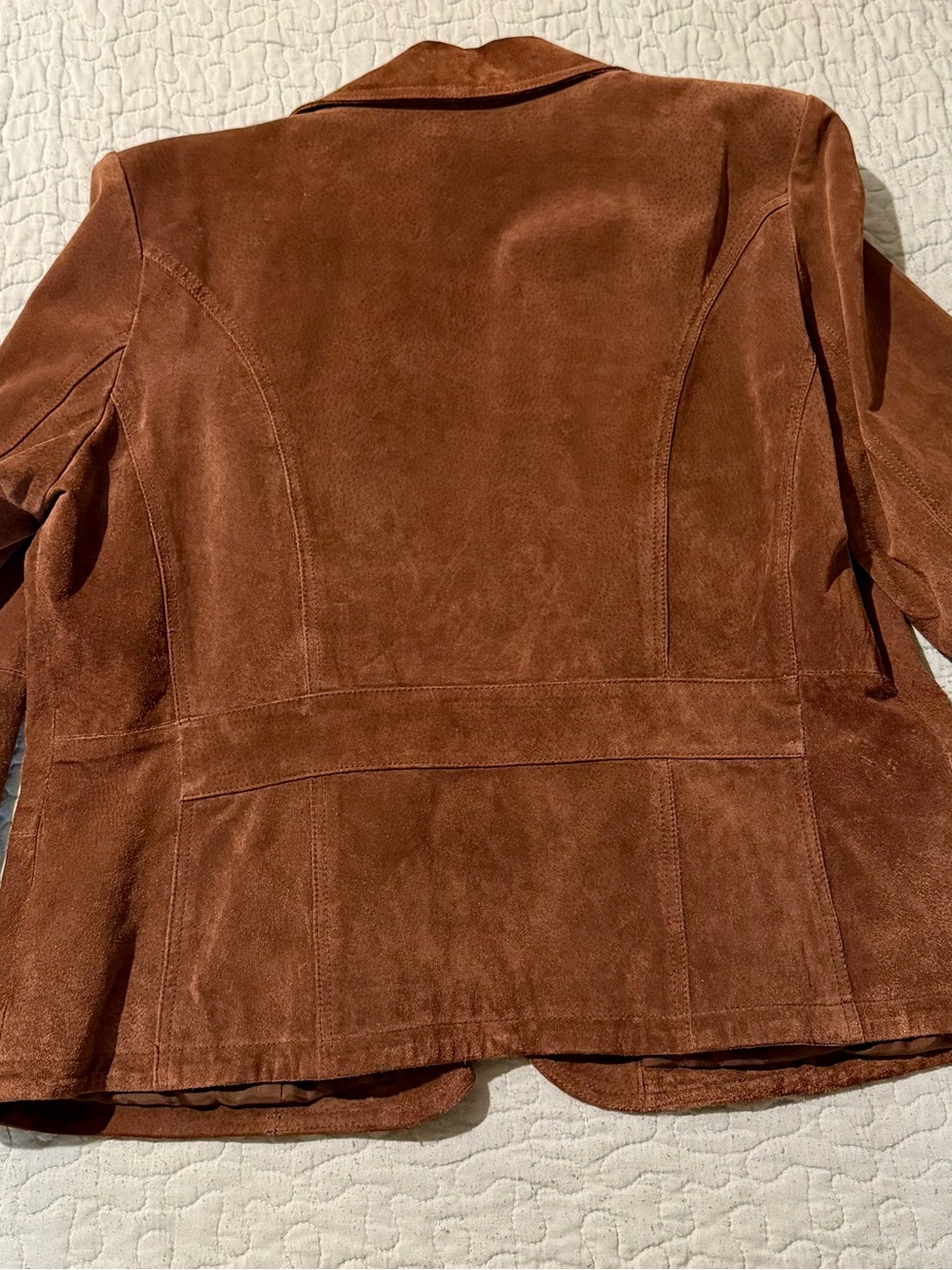 St. John's Bay Brown Suede Blazer Jacket - Picture 2 of 5